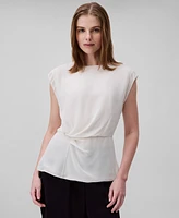 Calvin Klein Women's Twisted-Front Chiffon Top