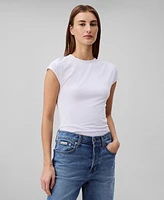 Calvin Klein Women's Slim-Fit Matte Jersey Crewneck Tee