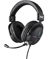 acer Nitro Gaming Headset Ii: 50mm Drivers | Retractable Omni-Directional Noise-Canceling Microphone with On-Cable Controls | Over-Ear Design with Rgb