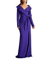 Tadashi Shoji Boleyn Portrait Collar Gown