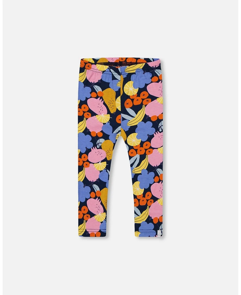 Deux par Toddler Girls Printed Capri Leggings Multicolored - Toddler|Child