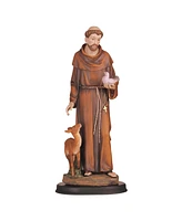 2-pc Set" Fc Design 5"H Saint Francis with Deer and Dove Statue St. Francis of Assisi Holy Figurine Statue Ornament Home Room Office Decor and Perfec