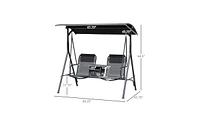 Outdoor Patio Swing Chair Relaxing Hanging for Garden, Porch, or Backyard Comfort