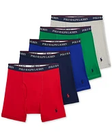 Polo Ralph Lauren Men's 5-Pack Classic-Fit Cotton Knit Boxers, Exclusively at Macy's