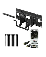 Sony Ultra-Slim Tv Wall Mount Bracket for Select Sony TVs (SUWL905) with Fastening Cable Ties and 4K Hdmi Cables bundle