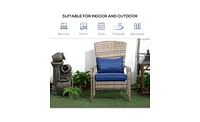 Rattan Chair for Garden or Patio with Comfortable Seating