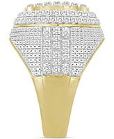 Men's Diamond Multi Cluster Multirow Ring (2 ct. t.w.) in 10k Gold