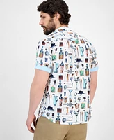 Tommy Bahama Men's Nova Wave Well Stocked Classic-Fit Printed Button-Down Seersucker Shirt