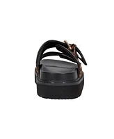 Marc Fisher Ltd Women's Agusta Double Buckle Strap Flatform Sandals