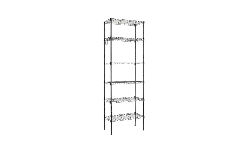 Carbon Steel Storage Rack with Wheels for Easy Mobility and Durability