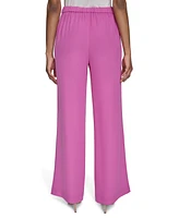 Halston Women's High-Rise Wide-Leg Pull-On Pants