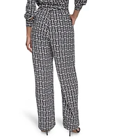 Halston Women's High-Rise Wide-Leg Pull-On Pants