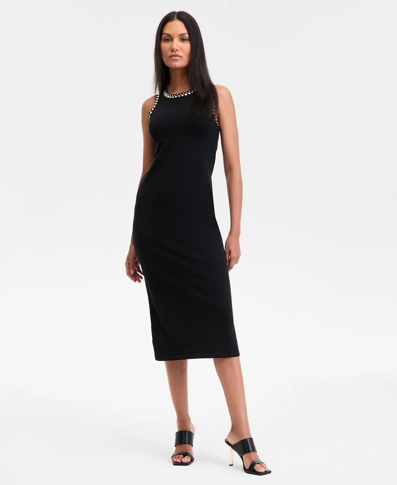 I.n.c. International Concepts Women's Embellished Sweater Dress, Exclusively at Macy's