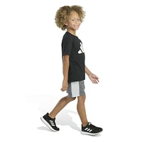 adidas Toddler & Little Boys Short-Sleeve T-Shirt Double-Knit Elastic Waistband Shorts, 2 Piece Set