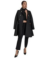 Donna Karan New York Women's Double-Breasted Skirted Trench Coat