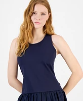 Tommy Hilfiger Women's Bubble-Hem Mini Dress