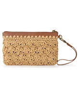 The Sak Vita Straw Zipper Wallet