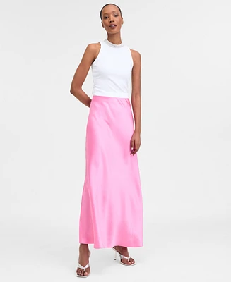 I.n.c. International Concepts Women's Satin Maxi Skirt, Exclusively at Macy's