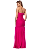 Xscape Women's Ruched Strapless Gown