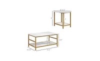Set of 2 Modern Coffee Tables – Minimalist Style for Living Room or Lounge Area