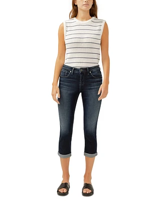 Silver Jeans Co. Women's Elyse Mid-Rise Capri