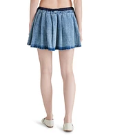 Steve Madden Women's Halle Pleated Denim Mini Skirt