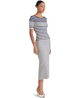 Steve Madden Women's Selah Striped Mid Dress