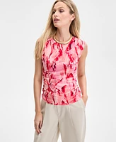 I.n.c. International Concepts Women's Printed Mesh Sleeveless Top, Exclusively at Macy's