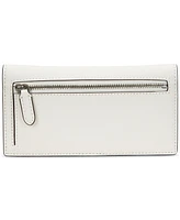Lauren Ralph Crosshatch Leather Slim Snapped-Closure Wallet