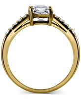 Giani Bernini Cubic Zirconia Cushion Cut & Pave Ring, Exclusively at Macy's