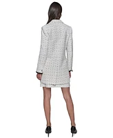 Karl Lagerfeld Paris Women's Sequin-Trim Tweed Topper Jacket