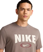 Nike Men's Dri-fit Fitness Short Sleeve Crewneck Logo T-Shirt