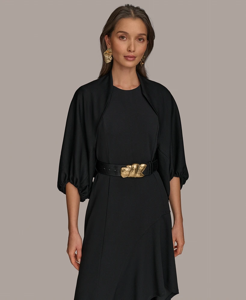 Donna Karan New York Women's Open-Front Puff-Sleeve Shrug