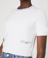 French Connection Women's Babysoft Short-Sleeve Top