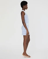 French Connection Women's Check-Print Sleeveless Dress