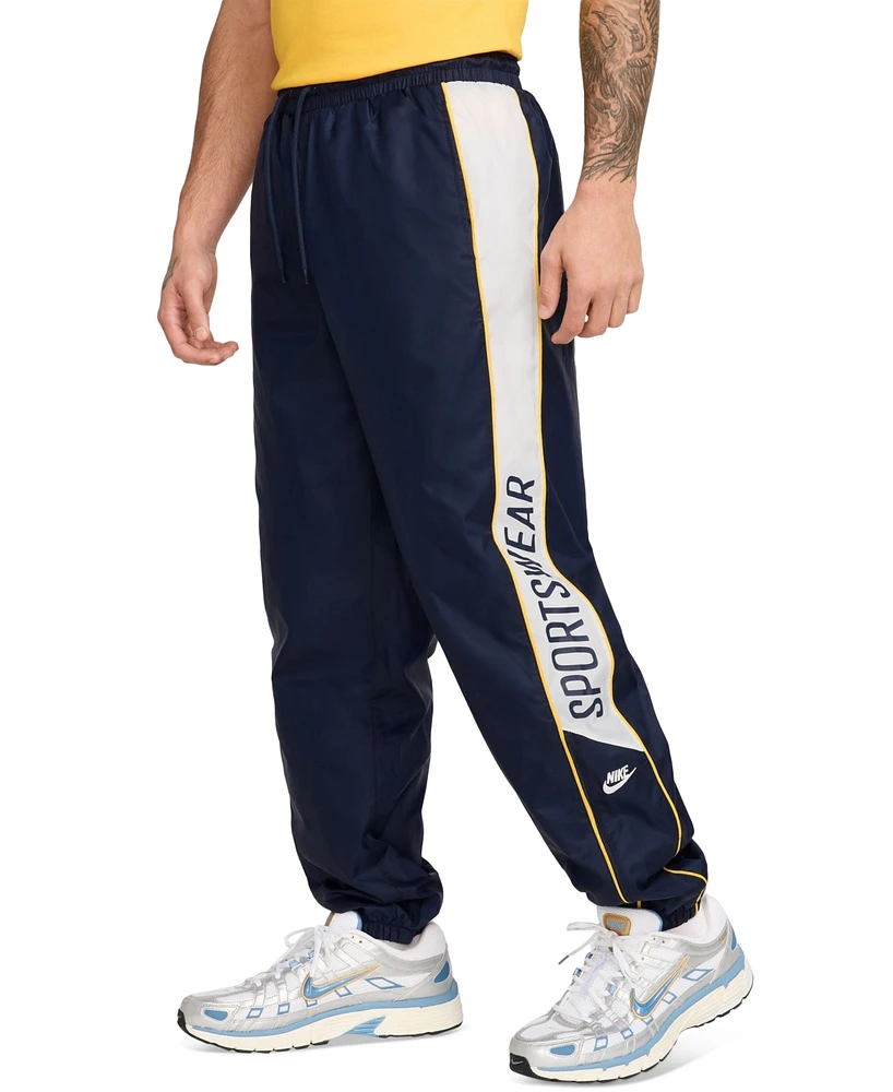 Nike Club Men's Drawstring Woven Side Stripe Jogger Pants