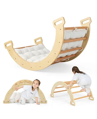 2-in-1 Arch Rocker with Soft Cushion for Toddlers