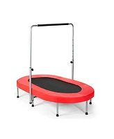 2-Person Foldable Mini Kids Fitness Rebounder Trampoline