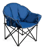 Folding Camping Moon Padded Chair with Carrying Bag