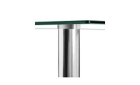 Simple Assembly Glass and Iron Dining Table – Sleek, Modern, and Functional