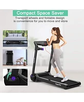 3HP Electric Folding Treadmill with Bluetooth Speaker
