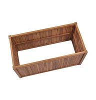Raised Bed 39.4"x19.7"x27.6" Solid Wood Teak