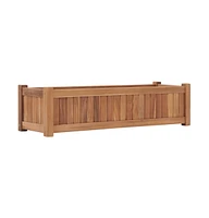 Raised Bed 39.4"x11.8"x9.8" Solid Wood Teak