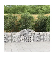 Arched Gabion Basket 78.7"x11.8"x23.6"/31.5" Galvanized Iron