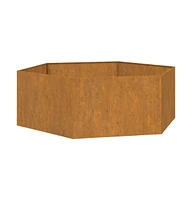 Planter Rusty 54.3"x47.2"x17.7" Corten Steel