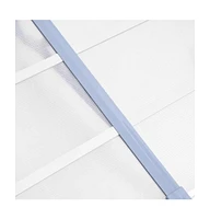 Door Canopy Gray and Transparent 117.1"x35.4" Polycarbonate