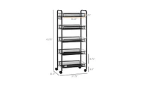 Compact Kitchen Cart with Wheels for Easy Mobility