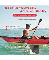 Inflatable 2-person Kayak Set with Aluminium Oars and Repair Kit