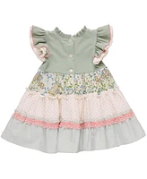 Bonnie Jean Toddler and Little Girls Mixed Print Dress