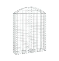 Arched Gabion Basket 39.4"x11.8"x47.2"/55.1" Galvanized Iron